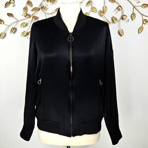 Calvin Klein Jeans Viscose Bomber Jacket Size Large